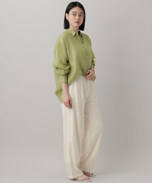 A part by(アパートバイ)の「【Sサイズ展開】シアードライタックパンツ(その他パンツ・レディース・オフホワイト/ブラック/グレー系その他4・MEDIUM/SMALL)」の5枚目の写真