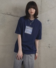 アブストラクト絵画 フロントプリント 半袖Tシャツ メンズ レディース