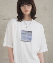 アブストラクト絵画 フロントプリント 半袖Tシャツ メンズ レディース