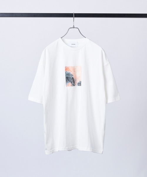 Confirm(コンファーム)の「アブストラクト絵画 フロントプリント 半袖Tシャツ メンズ レディース(Tシャツ/カットソー・メンズ・ブラック/ブラック系その他/ネイビー/ブラウン/ホワイト系その他/ホワイト・L/M)」の17枚目の写真