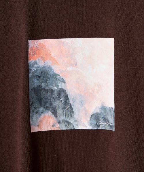 Confirm(コンファーム)の「アブストラクト絵画 フロントプリント 半袖Tシャツ メンズ レディース(Tシャツ/カットソー・メンズ・ブラック/ブラック系その他/ネイビー/ブラウン/ホワイト系その他/ホワイト・L/M)」の22枚目の写真