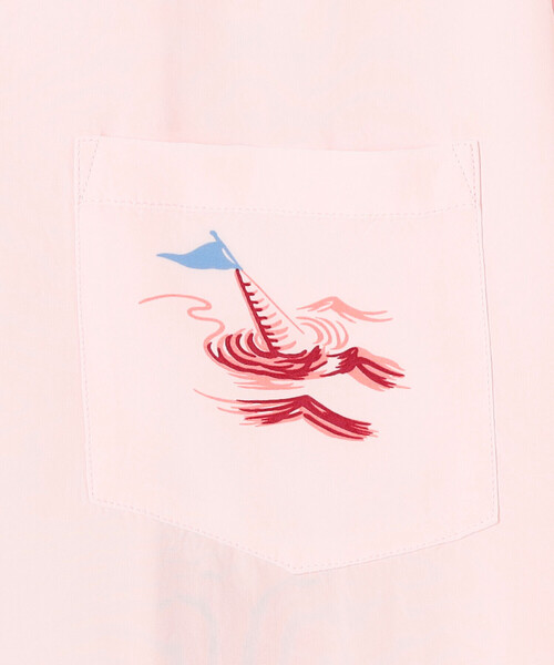SUN SURF(サンサーフ)の「SUN SURF | ハワイアンシャツ “WATER SKIING” WOMEN(シャツ/ブラウス・レディース・オフホワイト/ピンク・S)」の10枚目の写真