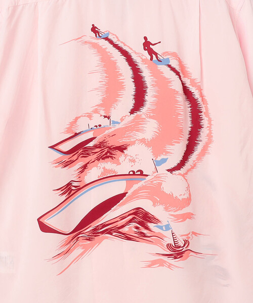 SUN SURF(サンサーフ)の「SUN SURF | ハワイアンシャツ “WATER SKIING” WOMEN(シャツ/ブラウス・レディース・オフホワイト/ピンク・S)」の12枚目の写真