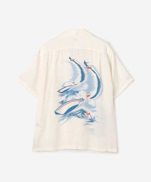 SUN SURF(サンサーフ)の「SUN SURF | ハワイアンシャツ “WATER SKIING” WOMEN(シャツ/ブラウス・レディース・オフホワイト/ピンク・S)」の13枚目の写真