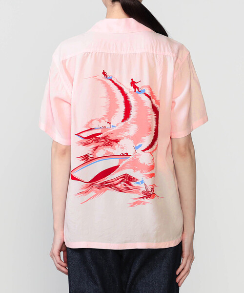 SUN SURF(サンサーフ)の「SUN SURF | ハワイアンシャツ “WATER SKIING” WOMEN(シャツ/ブラウス・レディース・オフホワイト/ピンク・S)」の16枚目の写真