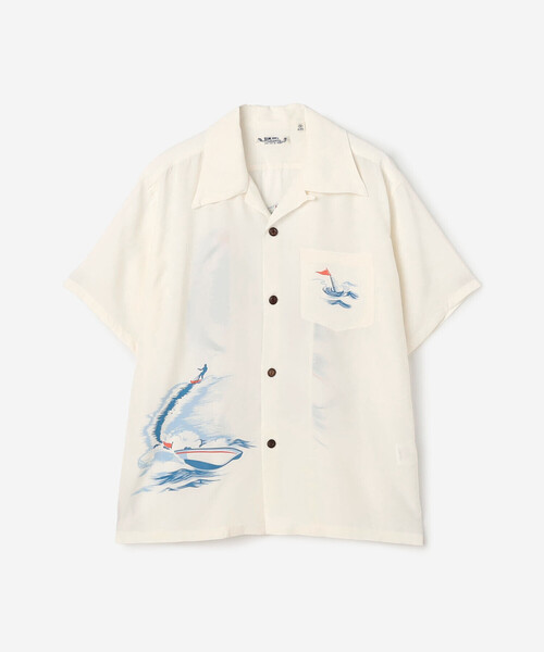 SUN SURF(サンサーフ)の「SUN SURF | ハワイアンシャツ “WATER SKIING” WOMEN(シャツ/ブラウス・レディース・オフホワイト/ピンク・S)」の18枚目の写真