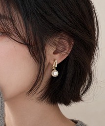 トリプルレイヤーパールピアス