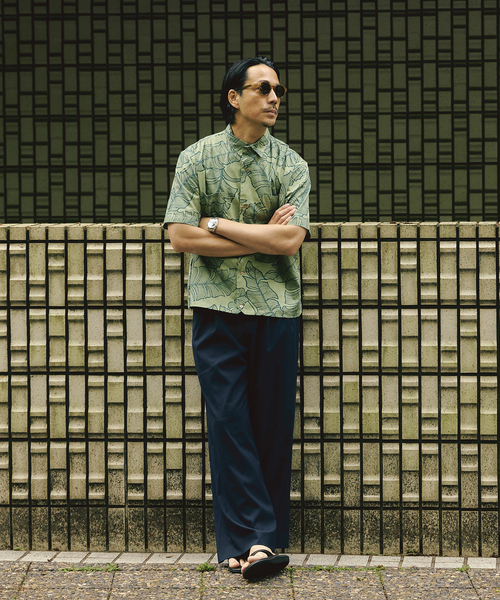 SALVAGE PUBLIC(サルベージパブリック)の「SALVAGE PUBLIC / サルベージパブリック 別注 Hapa Jac Shirt 3(シャツ/ブラウス・メンズ・サファリグリーン・LARGE/MEDIUM)」の1枚目の写真