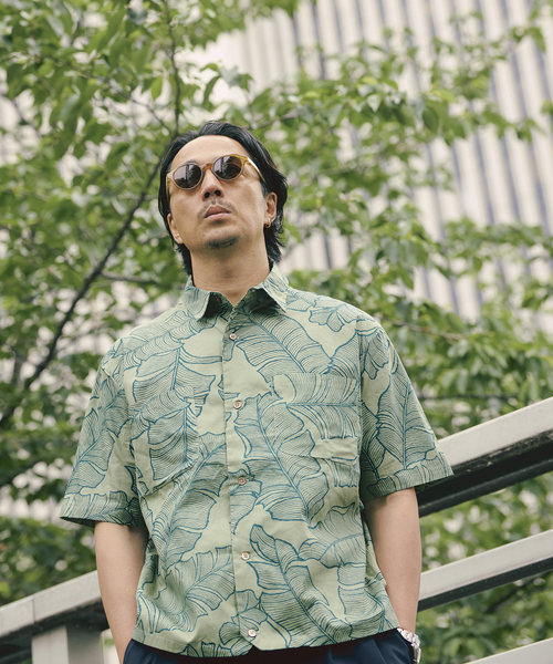 SALVAGE PUBLIC(サルベージパブリック)の「SALVAGE PUBLIC / サルベージパブリック 別注 Hapa Jac Shirt 3(シャツ/ブラウス・メンズ・サファリグリーン・LARGE/MEDIUM)」の4枚目の写真