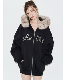 オーバーサイズ ZIP UPフーディー 秋服