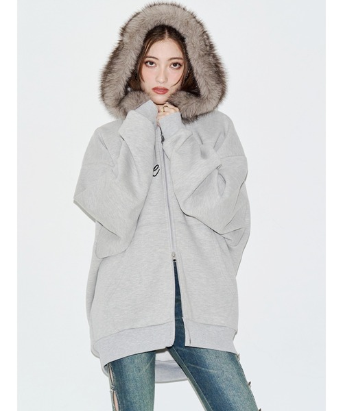 EVRIS(エヴリス)の「オーバーサイズ ZIP UPフーディー 秋服(パーカー・レディース・レッド/ブラック/グレー/ブラウン・FREE)」の17枚目の写真