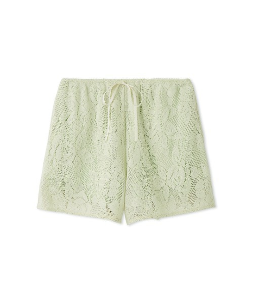 SNIDEL☆ミントグリーンショートパンツ☆FREEサイズ カーテンレースショートパンツ（ルームウェア/パジャマ）｜SNIDEL HOME