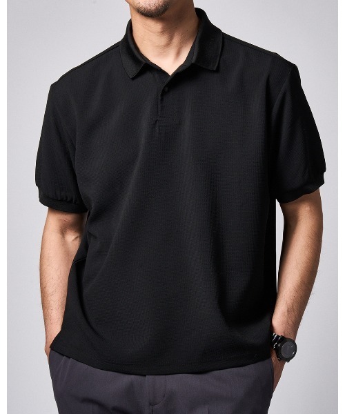 DoCLASSE( ドゥクラッセ)の「スーパー高性能アクティブポロ(Tシャツ/カットソー・メンズ・ブラック/オフホワイト/グレー/ダークネイビー・L/M/S/LL/3L)」の2枚目の写真