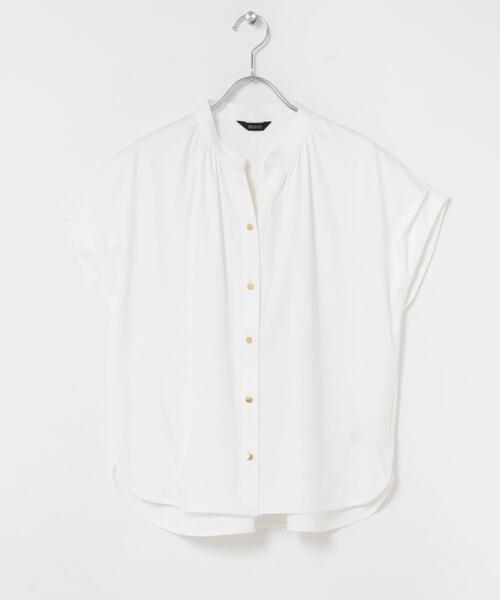 URBAN RESEARCH ROSSO WOMEN(アーバンリサーチ ロッソ)の「『WEB/一部店舗限定』汗染防止デザインボタンカットブラウス(シャツ/ブラウス・レディース・オフホワイト/ネイビー/ピンクベージュ・FREE)」の11枚目の写真