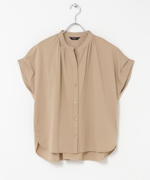 URBAN RESEARCH ROSSO WOMEN(アーバンリサーチ ロッソ)の「『WEB/一部店舗限定』汗染防止デザインボタンカットブラウス(シャツ/ブラウス・レディース・オフホワイト/ネイビー/ピンクベージュ・FREE)」の18枚目の写真