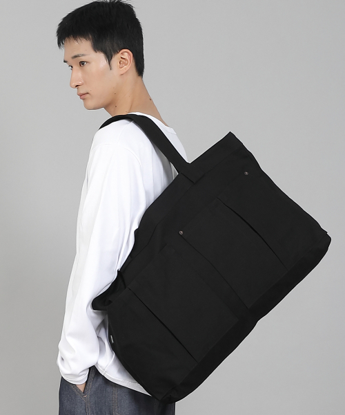 SAINTCREW(セントクルー)の「ダブルカーゴポケットEXワイドエコバッグDCP-160ブラック(エコバッグ/サブバッグ・メンズ・その他・フリー)」の13枚目の写真