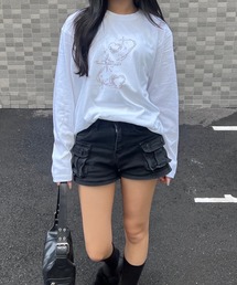 ドットデザインロンT/長袖Tシャツ(hsyd)