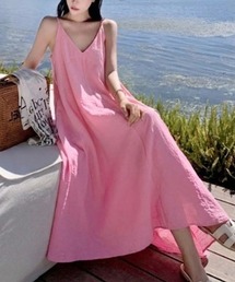 Ritomo 湘南スタイル pinkリゾートワンピース