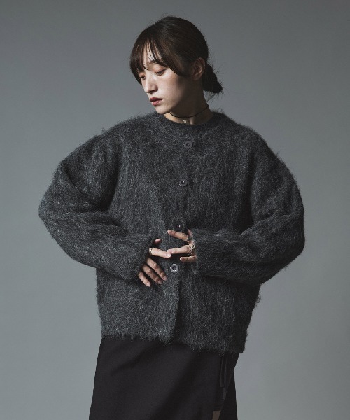 モヘア シャギー ニット カーディガン / Mohair Shaggy Knit Cardigan