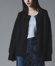 モヘア シャギー ニット カーディガン / Mohair Shaggy Knit Cardigan