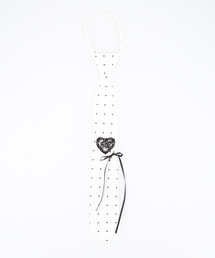 CHERRYQUIRI（チェリーキュリー）の「CQ lace heart neck tie - ivory（ネクタイ）」
