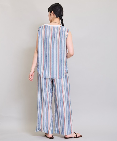 LHELBIE(レルビエ)の「プリントドッキングトップス(Tシャツ/カットソー・レディース・イエロー/ブルー/ブラック・M)」の14枚目の写真