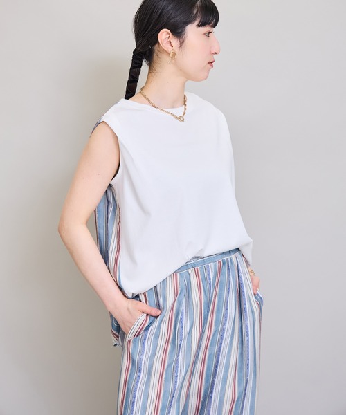 LHELBIE(レルビエ)の「プリントドッキングトップス(Tシャツ/カットソー・レディース・イエロー/ブルー/ブラック・M)」の22枚目の写真