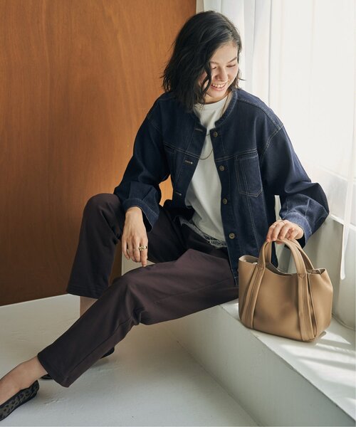 ikka（イッカ）の「メッシュデニムブルゾン【親子コーデ】（デニムジャケット・レディース・ブラック/ネイビー・M/L）」の21枚目の写真