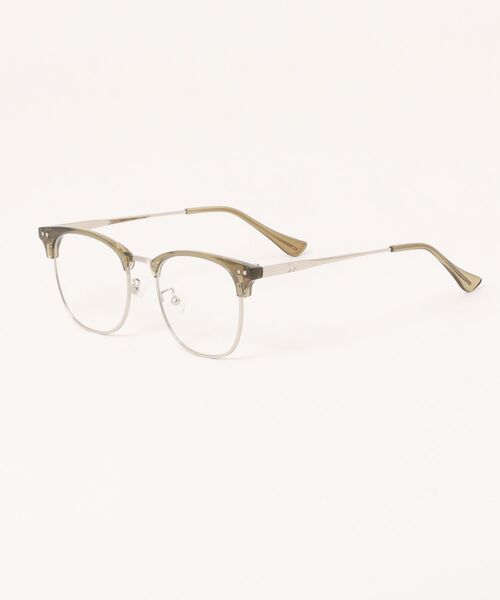 Revo.(レボ)の「THURMONT BROW CLASSIC GLASSES / サーモント ハーフリム メガネ クリアレンズ 伊達メガネ UVカット(メガネ・メンズ・ブラック/カーキ系/ピンク系・FREE)」の2枚目の写真