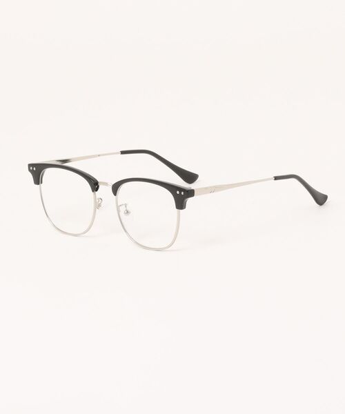 Revo.(レボ)の「THURMONT BROW CLASSIC GLASSES / サーモント ハーフリム メガネ クリアレンズ 伊達メガネ UVカット(メガネ・メンズ・ブラック/カーキ系/ピンク系・FREE)」の1枚目の写真
