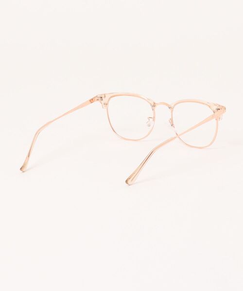 Revo.(レボ)の「THURMONT BROW CLASSIC GLASSES / サーモント ハーフリム メガネ クリアレンズ 伊達メガネ UVカット(メガネ・メンズ・ブラック/カーキ系/ピンク系・FREE)」の5枚目の写真