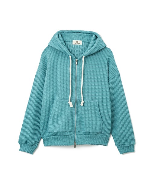 SEAGREEN(シーグリーン)の「SEAGREEN(シーグリーン) BIG WAFFLE HOODIE(パーカー・レディース・グリーン/クリーム/ロイヤルブルー/ブラック/ブルー/ブラウン・2/3/1)」の5枚目の写真