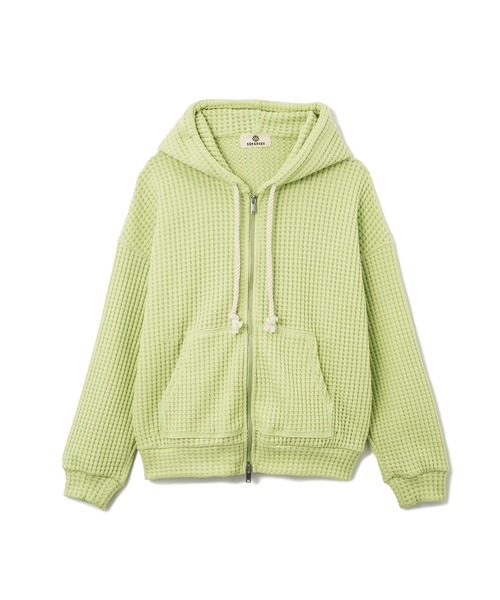 SEAGREEN(シーグリーン)の「SEAGREEN(シーグリーン) BIG WAFFLE HOODIE(パーカー・レディース・グリーン/クリーム/ロイヤルブルー/ブラック/ブルー/ブラウン・2/3/1)」の4枚目の写真