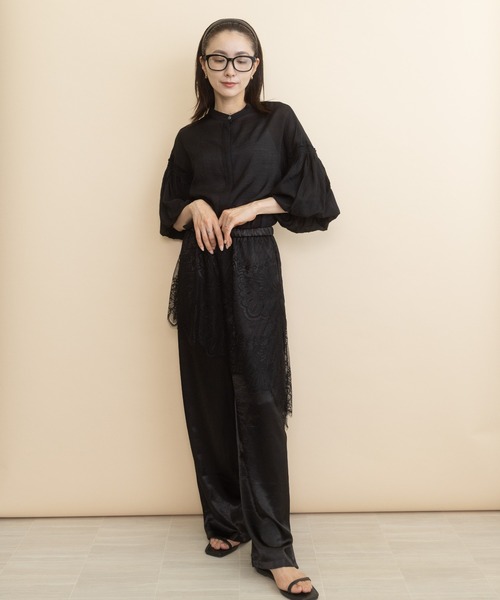 lodie(ロディ)の「バルーン袖シアーブラウス(シャツ/ブラウス・レディース・チャコールグレー/ブラック/ベージュ・FREE)」の15枚目の写真