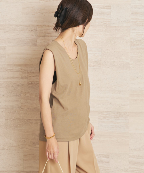 plage(プラージュ)の「minimal N/S Tシャツ(Tシャツ/カットソー・レディース・ベージュ系その他/ライトグレー・FREE)」の18枚目の写真