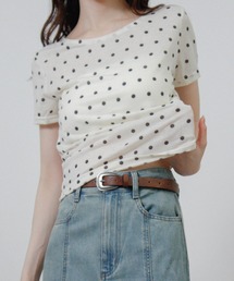 Social GIRL | ドット シアーTシャツ 半袖Tシャツ(Tシャツ/カットソー)