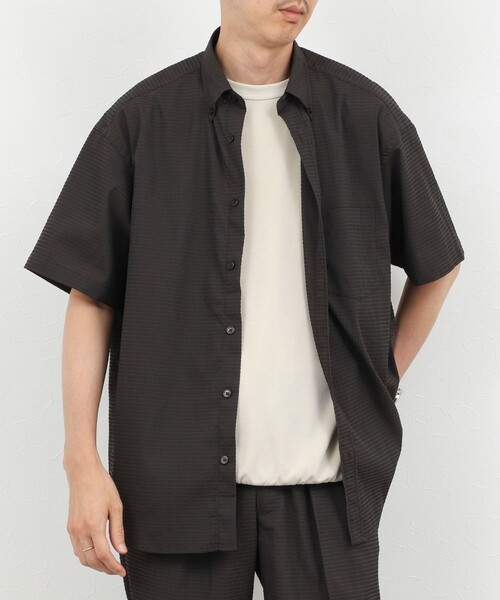 NOLLEY’S(ノーリーズ)の「DotAir ドットエアー半袖B.D. ボタンダウンシャツ 26SS(シャツ/ブラウス・メンズ・グレー/ブラウン/ネイビー・M/L/S)」の11枚目の写真