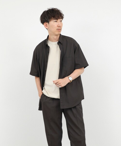 NOLLEY’S(ノーリーズ)の「DotAir ドットエアー半袖B.D. ボタンダウンシャツ 26SS(シャツ/ブラウス・メンズ・グレー/ブラウン/ネイビー・M/L/S)」の17枚目の写真