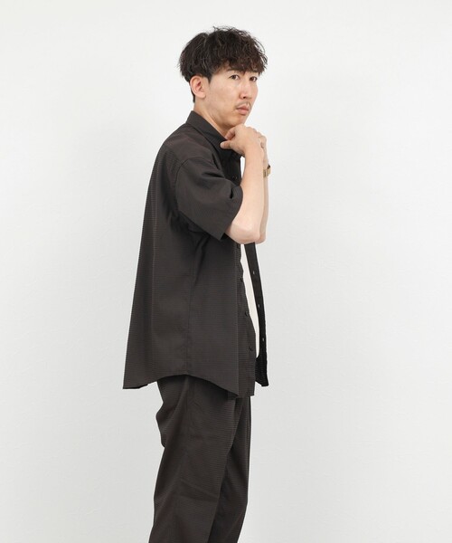 NOLLEY’S(ノーリーズ)の「DotAir ドットエアー半袖B.D. ボタンダウンシャツ 26SS(シャツ/ブラウス・メンズ・グレー/ブラウン/ネイビー・M/L/S)」の18枚目の写真
