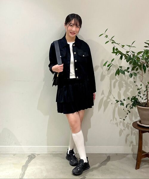 MIND BRIDGE WOMEN（マインドブリッジウーマン）の「[W][COUTURE]ニットミックストラッカー - 2カラー（デニムジャケット・レディース・ブラック・55/66）」の10枚目の写真
