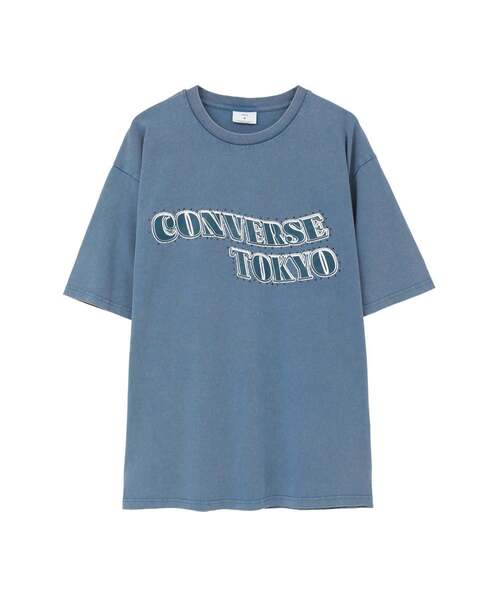 CONVERSE TOKYO（コンバーストウキョウ）の「LOGO PRINT HOTFIX TEE（Tシャツ/カットソー・レディース・ホワイト/ブラック/ブルー・SMALL/MEDIUM）」の3枚目の写真