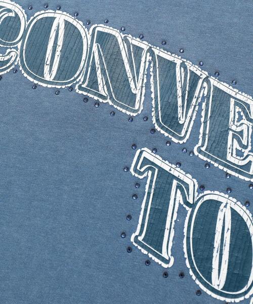 CONVERSE TOKYO（コンバーストウキョウ）の「LOGO PRINT HOTFIX TEE（Tシャツ/カットソー・レディース・ホワイト/ブラック/ブルー・SMALL/MEDIUM）」の16枚目の写真