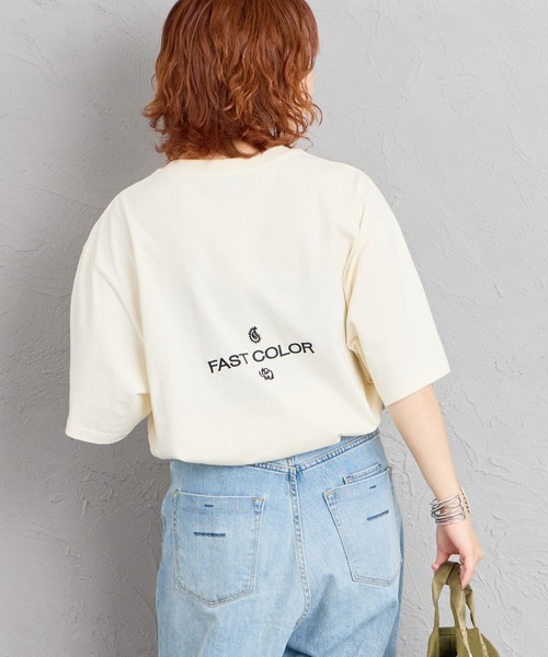 elephantant（エレファントアント）の「[ELEPHANT/エレファント] 別注 バックロゴ刺繍Tシャツ（Tシャツ/カットソー・レディース・ネイビー/ブラック/ホワイト/ベージュ・L/M/XL）」の17枚目の写真