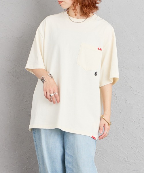 elephantant（エレファントアント）の「[ELEPHANT/エレファント] 別注 バックロゴ刺繍Tシャツ（Tシャツ/カットソー・レディース・ネイビー/ブラック/ホワイト/ベージュ・L/M/XL）」の20枚目の写真