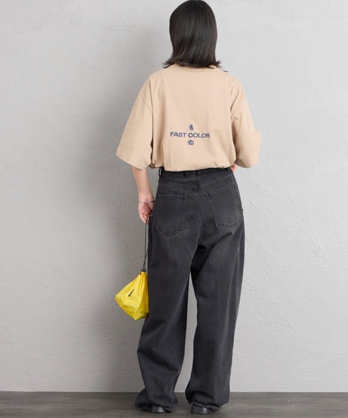 elephantant（エレファントアント）の「[ELEPHANT/エレファント] 別注 バックロゴ刺繍Tシャツ（Tシャツ/カットソー・レディース・ネイビー/ブラック/ホワイト/ベージュ・L/M/XL）」の11枚目の写真