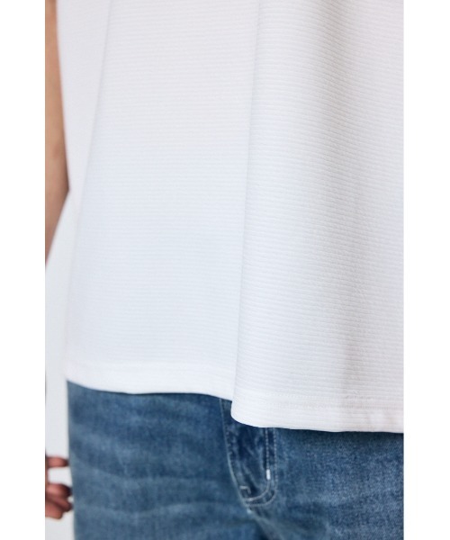 AZUL by moussy(アズールバイマウジー)の「リップル半袖トップス(Tシャツ/カットソー・メンズ・ホワイト/ブラック/ライトカーキ・MEDIUM/LARGE)」の13枚目の写真