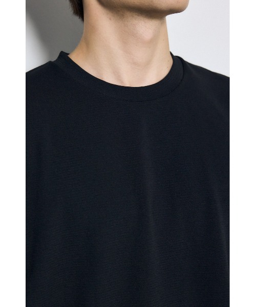 AZUL by moussy(アズールバイマウジー)の「リップル半袖トップス(Tシャツ/カットソー・メンズ・ホワイト/ブラック/ライトカーキ・MEDIUM/LARGE)」の21枚目の写真