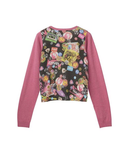 HYSTERIC GLAMOUR(ヒステリックグラマー)の「GUITAR DAYS柄 プルオーバー(ニット/セーター・レディース・ブラック系その他/ピンク系その他・FREE)」の3枚目の写真