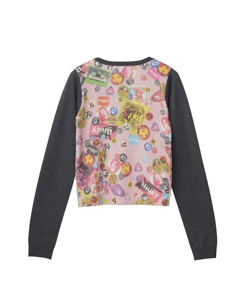 HYSTERIC GLAMOUR(ヒステリックグラマー)の「GUITAR DAYS柄 プルオーバー(ニット/セーター・レディース・ブラック系その他/ピンク系その他・FREE)」の4枚目の写真