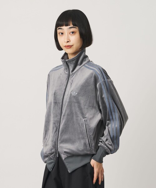 adidas Originals（アディダスオリジナルス）の「【別注】＜adidas Originals＞ファイヤーバード ベロアトラックトップ（ジャージ・レディース・ダークグレー・XS/S）」の3枚目の写真